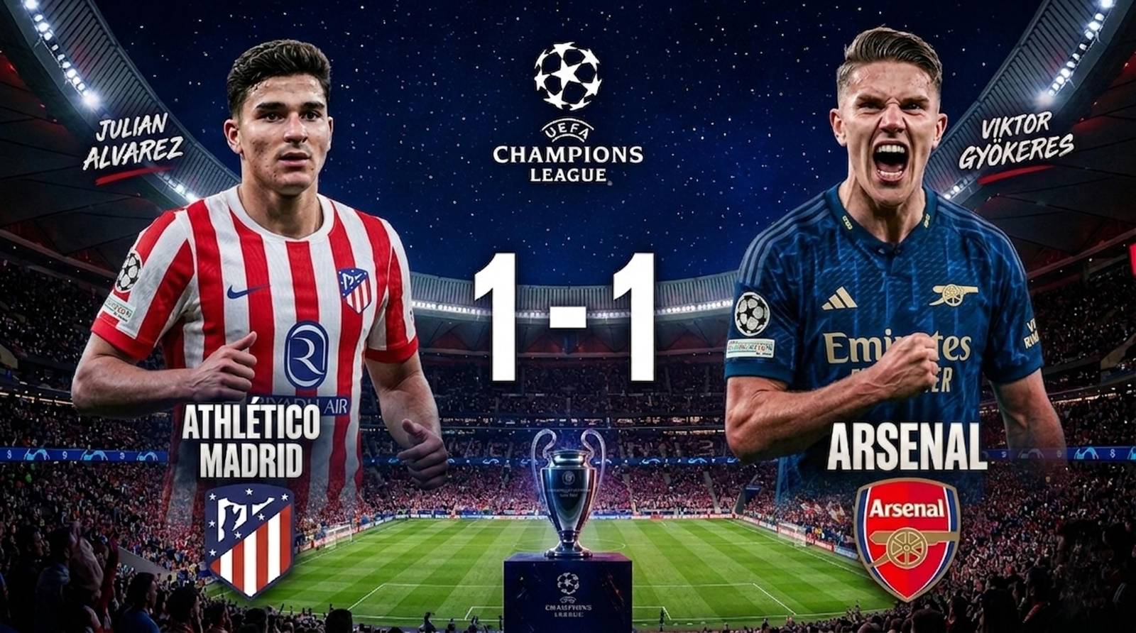 Atlético and Arsenal battle ends in goalless draw