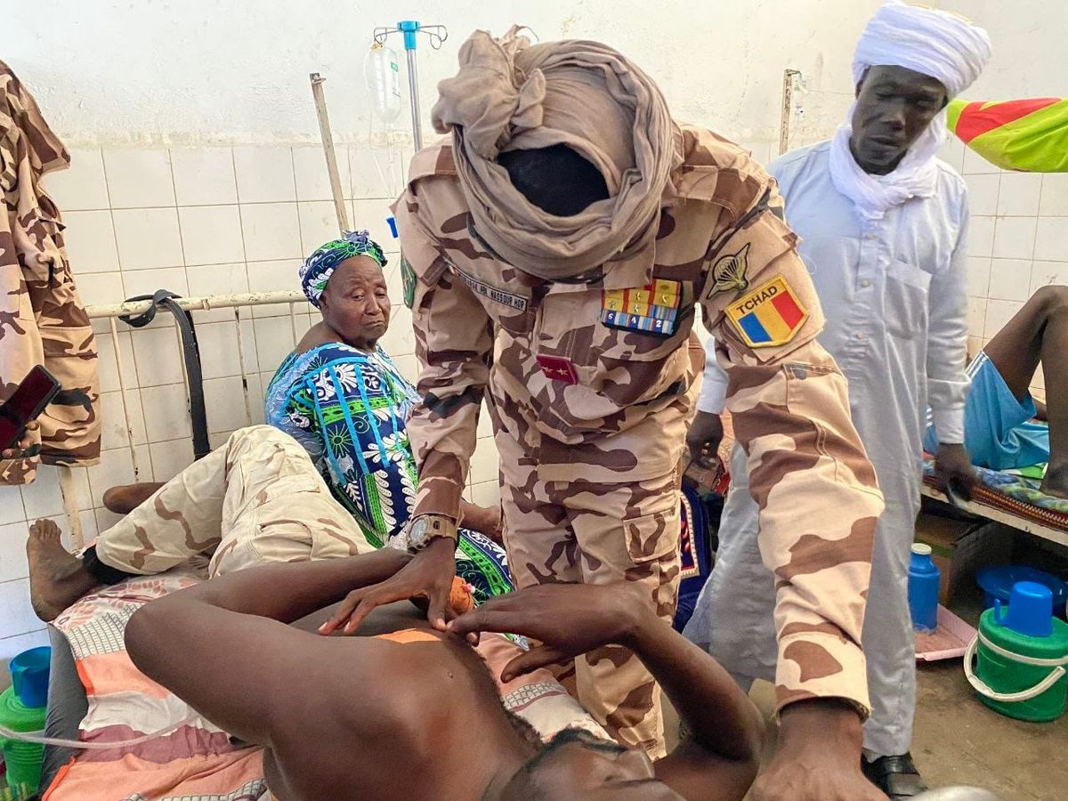Joint force commander visits wounded soldiers from korbol, ensuring swift medical aid