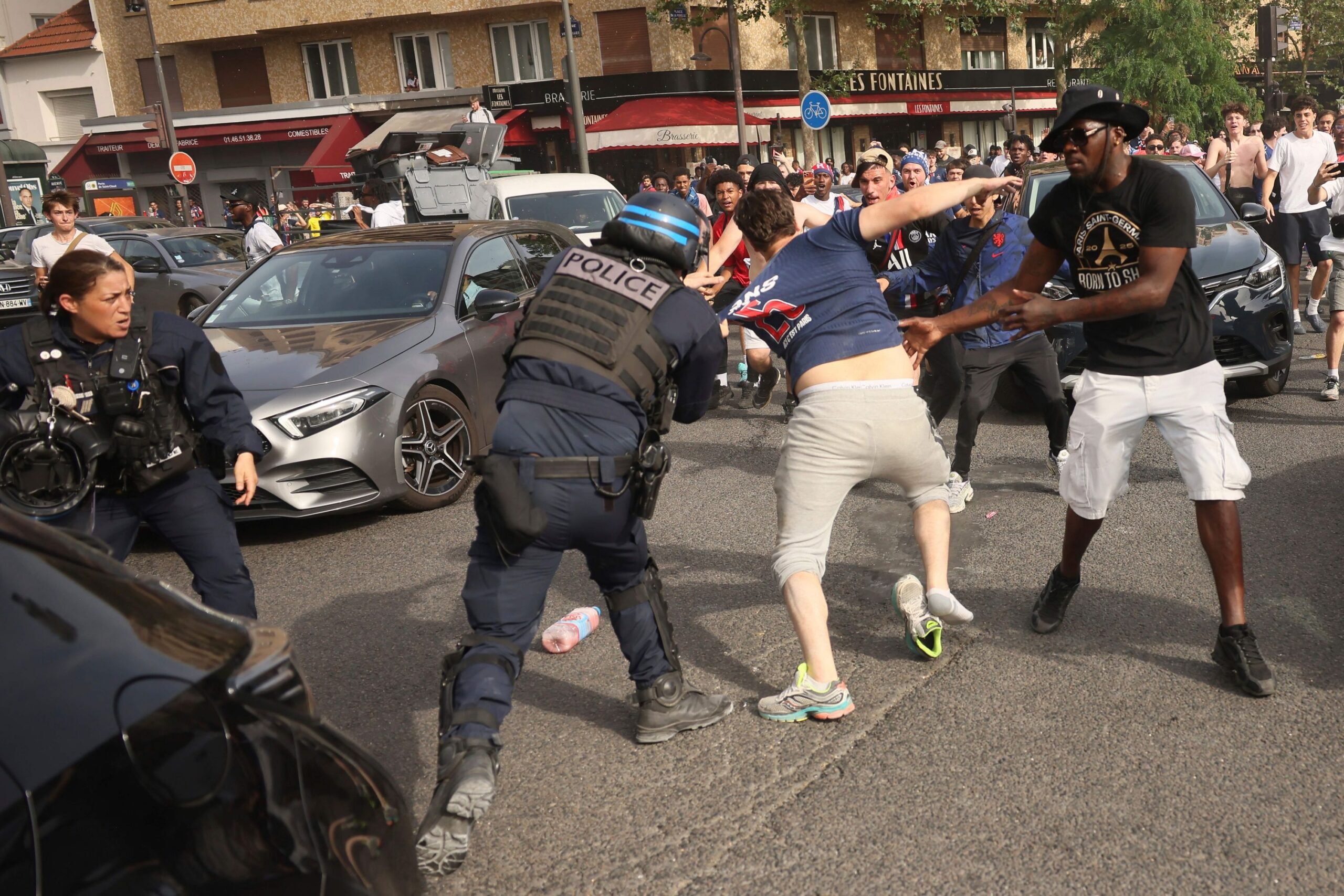Tight security ahead of champions league final near saint-cloud