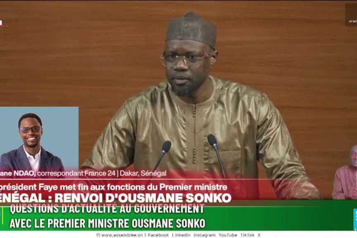 Senegal’s president bassirou diomaye faye dismisses prime minister ousmane sonko
