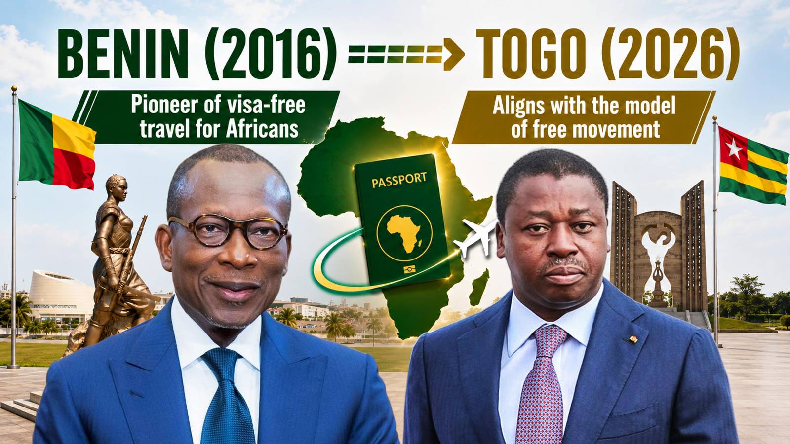 Togo follows Benin’s lead with full visa-free entry for africans