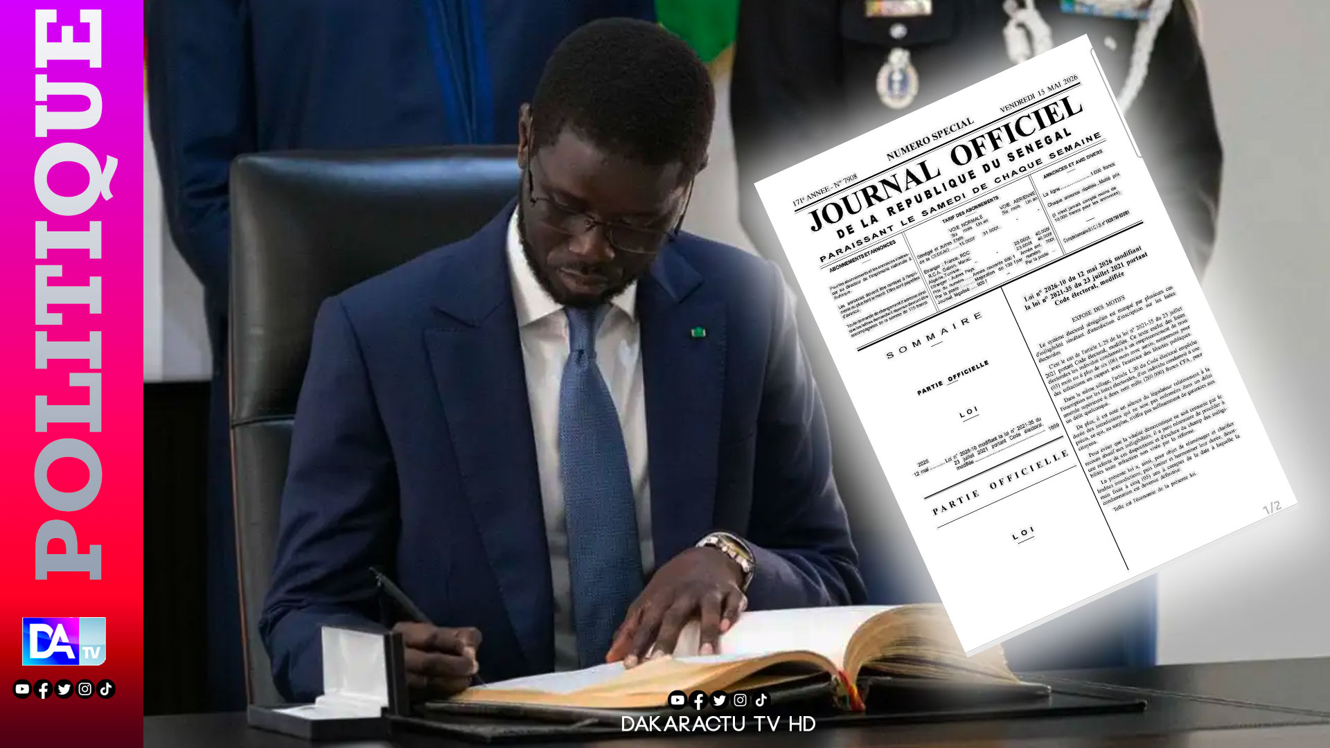 Senegal’s Diomaye Faye signs electoral code reform tightening eligibility rules