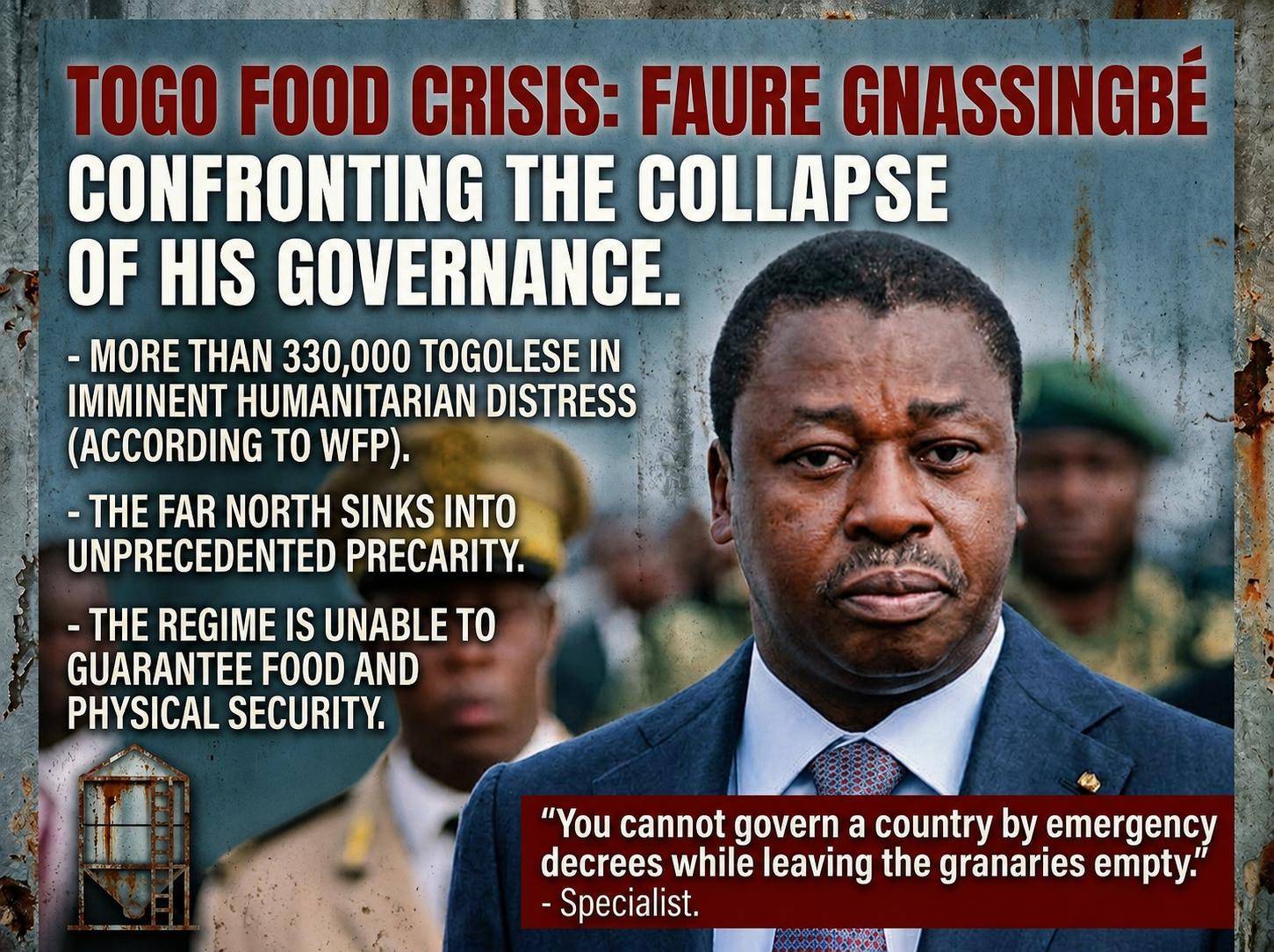 Escalating food crisis exposes governance failures in northern Togo