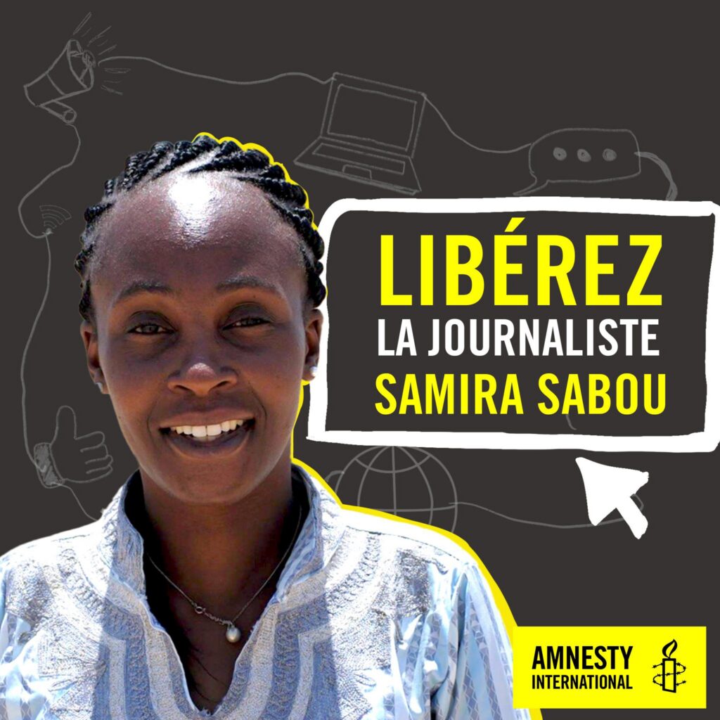 Amnesty International calls for urgent release of journalist Samira Sabou in Niger