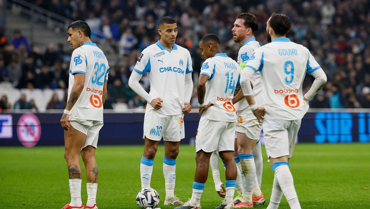 Olympique de Marseille players in action