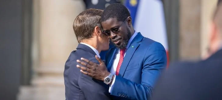Senegal debt crisis: Macron's pledge to Diomaye Faye at Nairobi summit Bassirou Diomaye Faye and Emmanuel Macron during a bilateral meeting