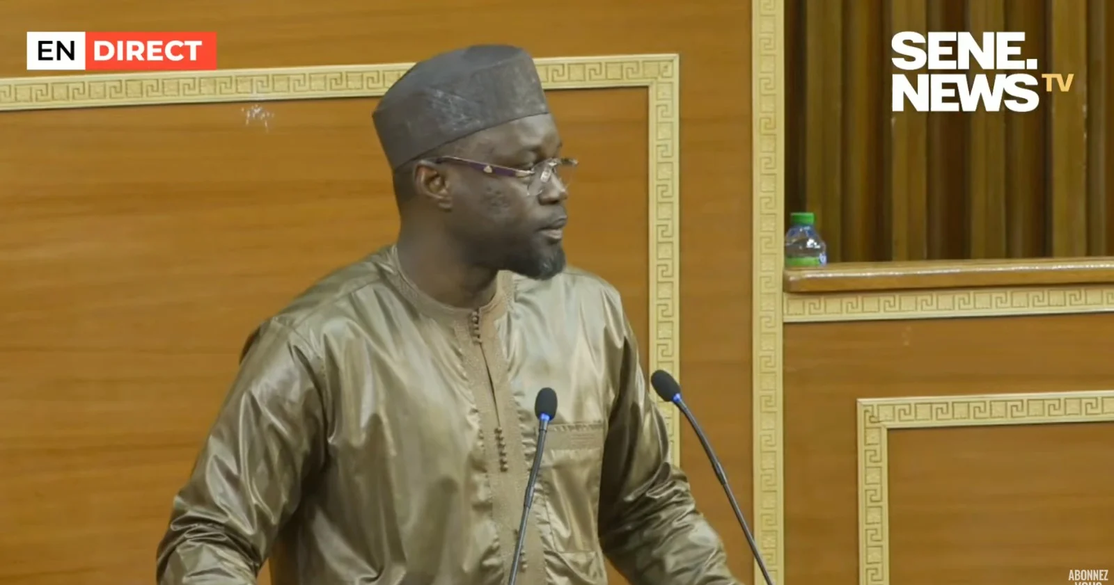 Senegal's Prime Minister Ousmane Sonko discussing legislation on homosexuality