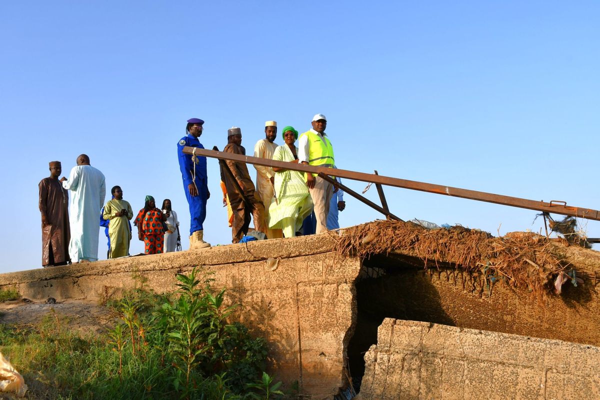 urgent repair underway at N'Djamena's hilton drainage site