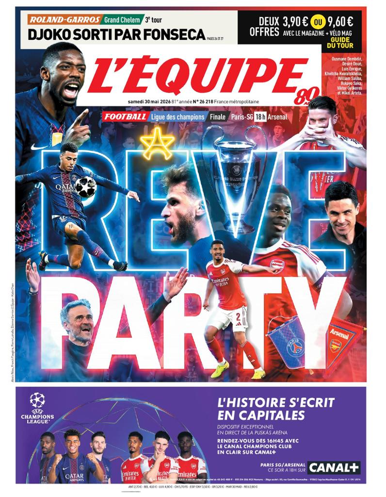 PSG vs Arsenal Champions League Final