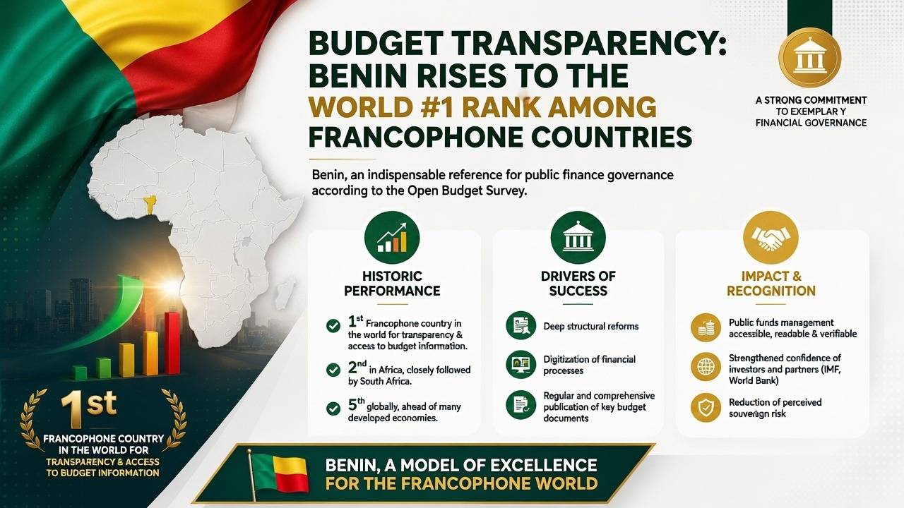 Bénin tops francophone world in budget transparency ranking