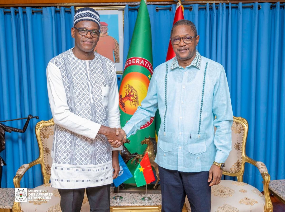 Burkina foreign minister meets new UNODC chief to align security priorities