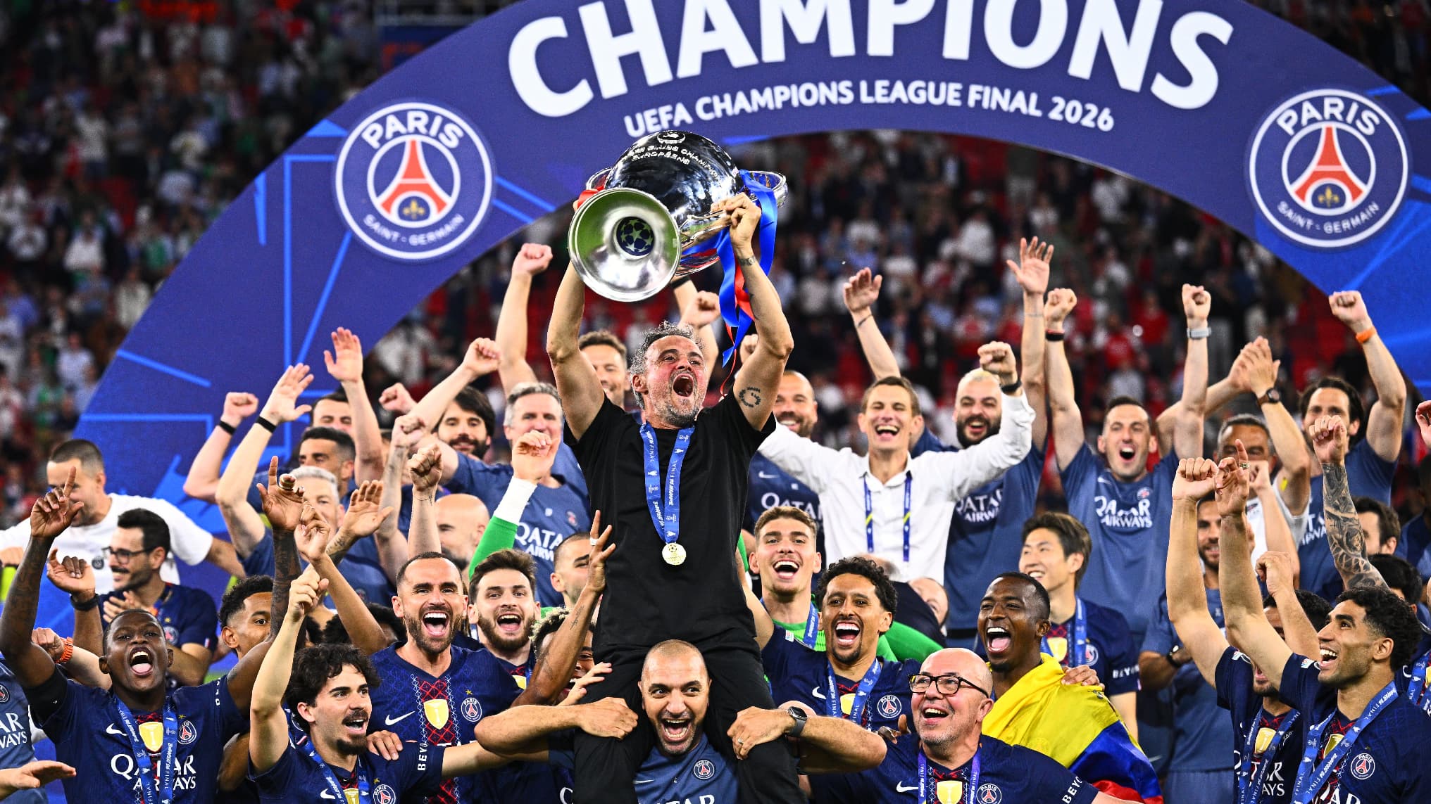 Paris saint-germain suffers audience drop in champions league final rematch with arsenal