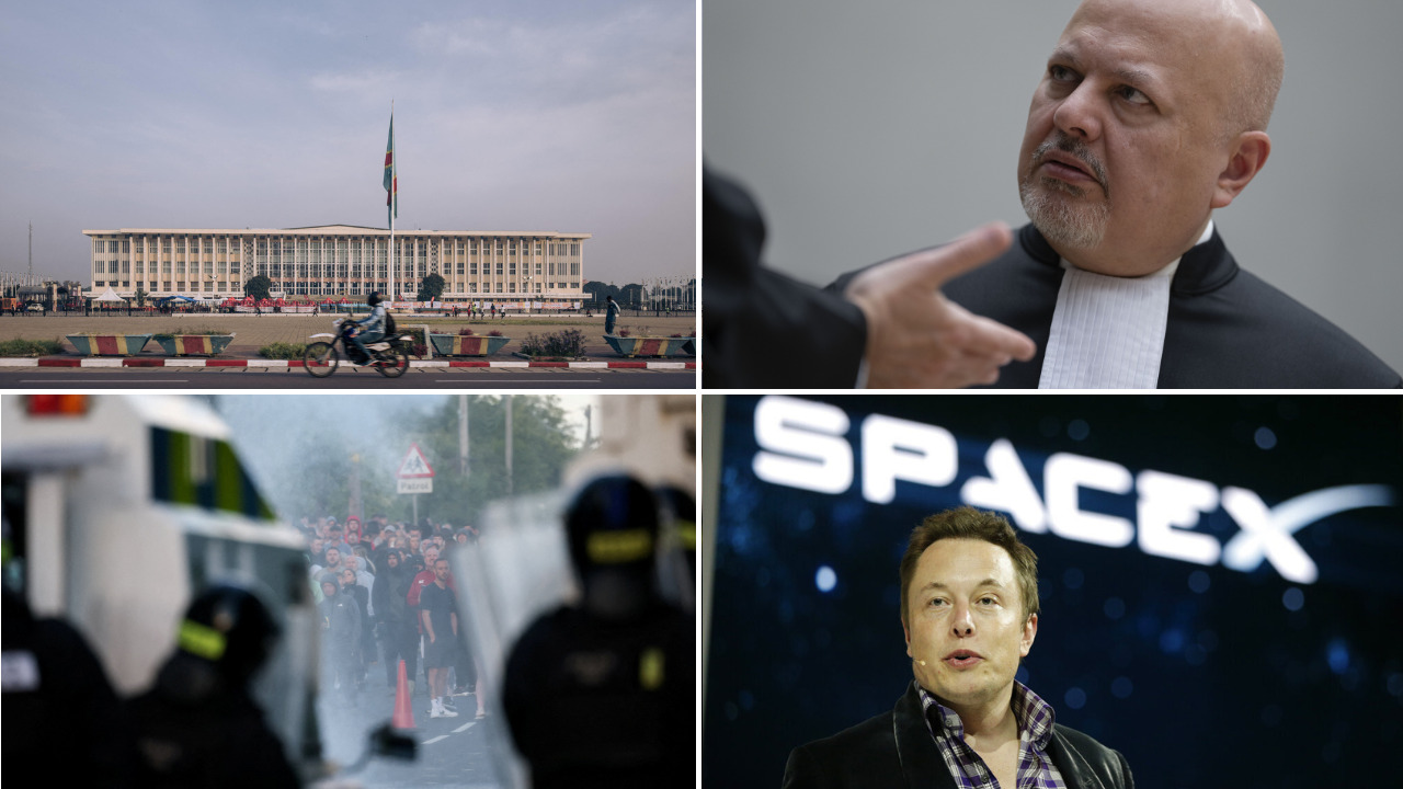 Global current events: rdc referendum, spacex, icc, and northern ireland