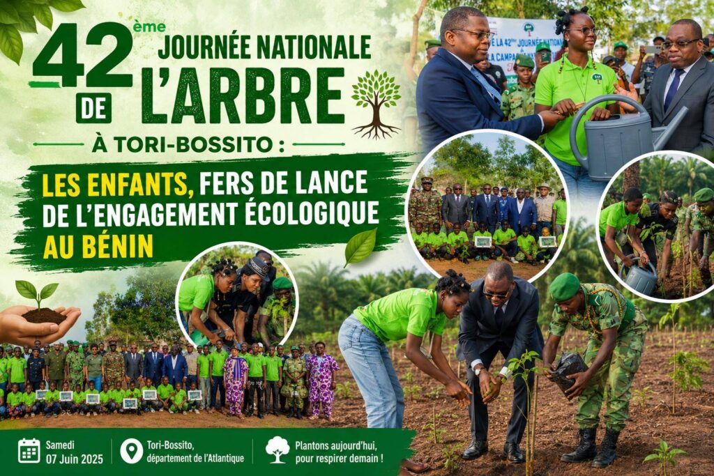 Bénin embraces youth-led reforestation in national tree planting day celebration