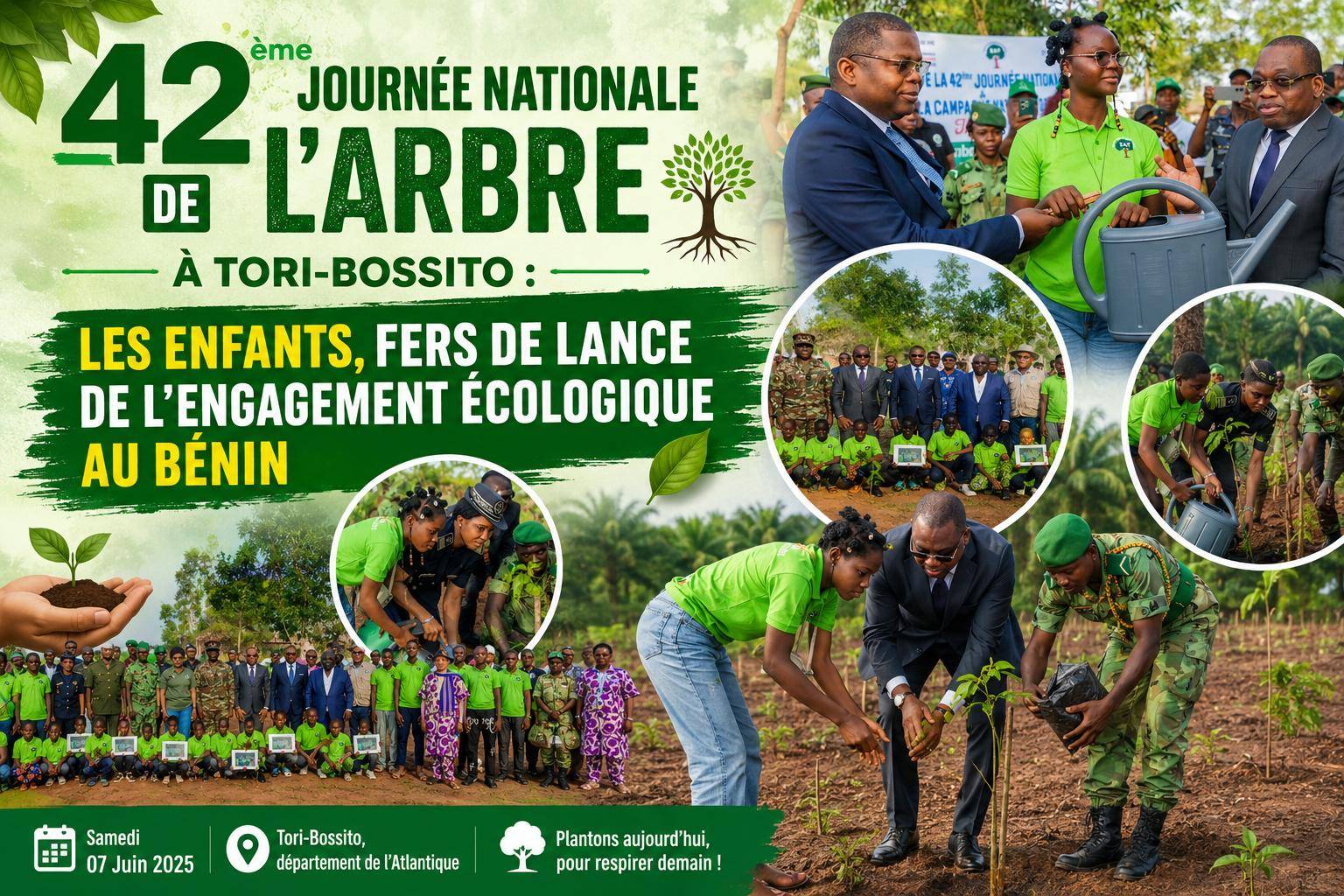 Bénin embraces youth-led reforestation in national tree planting day celebration