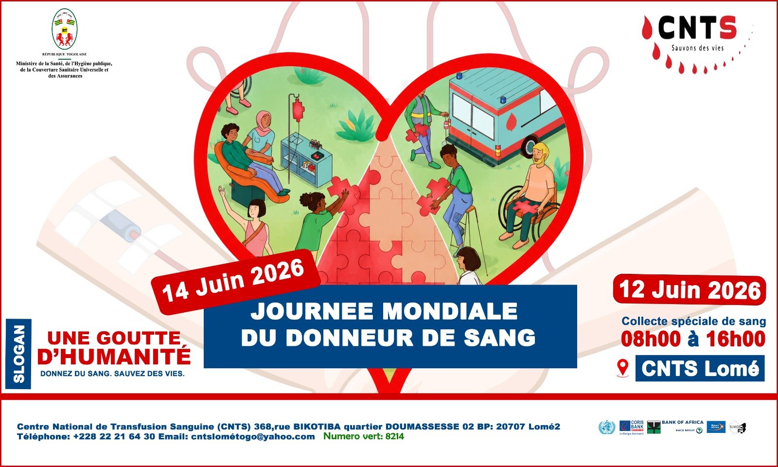 Lomé blood centre holds special donation day on 12 june 2026