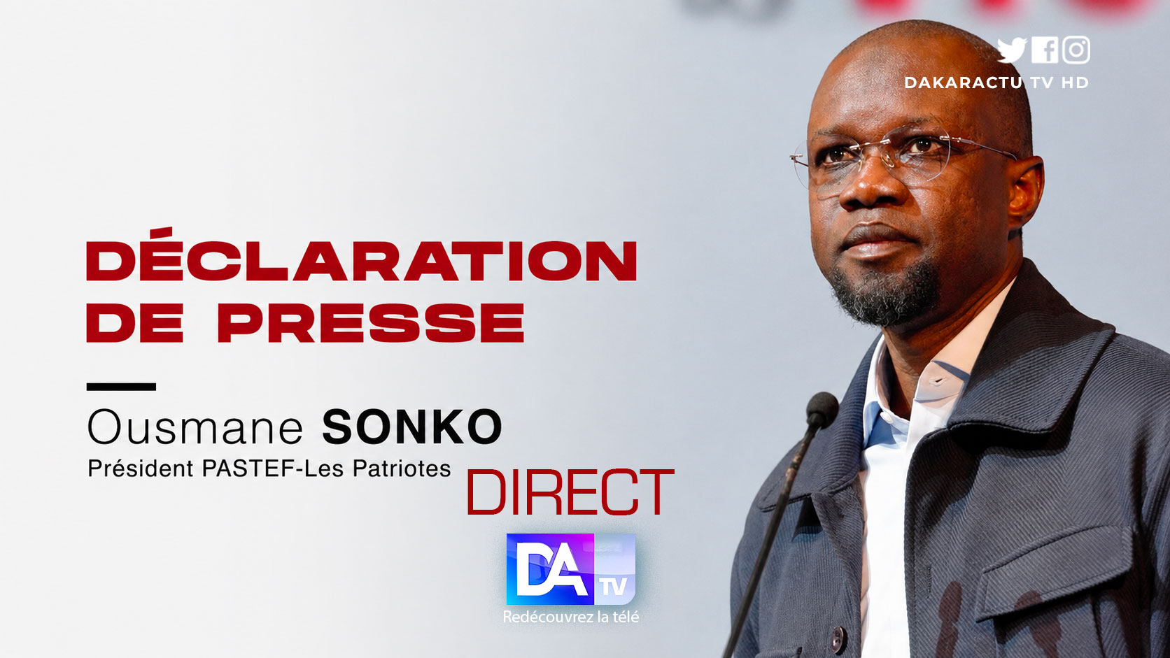 Ousmane Sonko speaks out following the formation of the new government in Sénégal