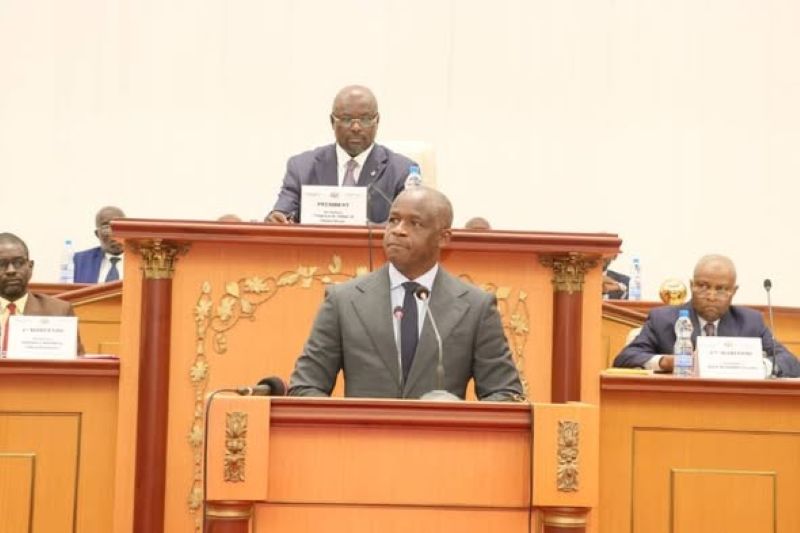 Government officials facing parliamentary questions at Gabon's National Assembly