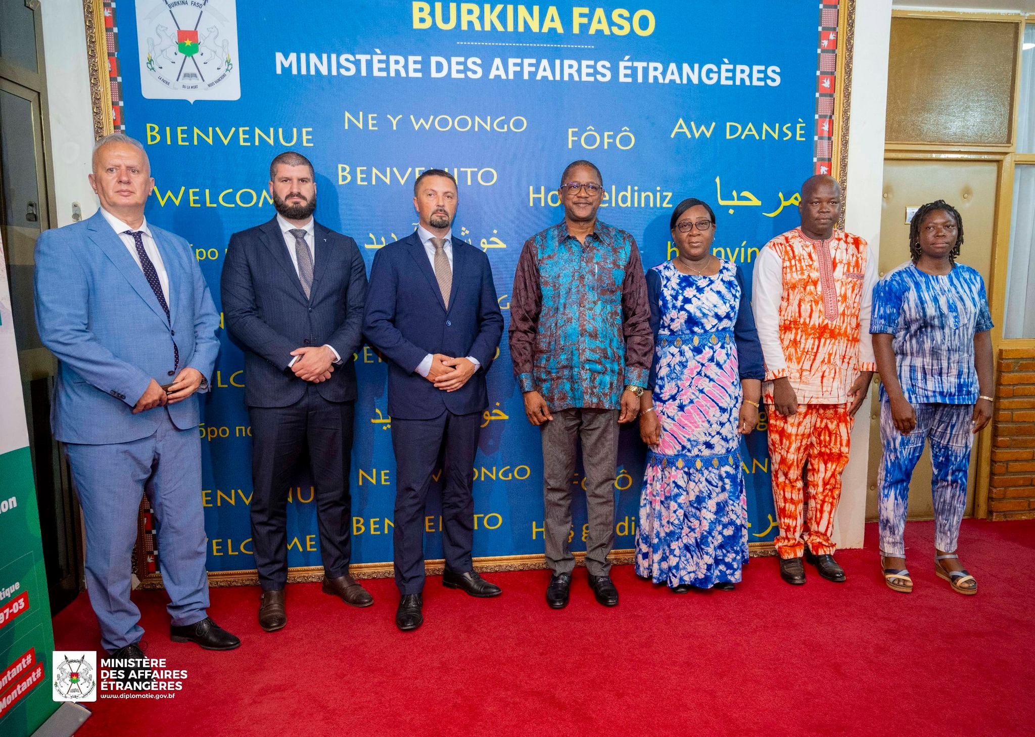 A Serbian parliamentary delegation led by Slavenko Ristic, Chair of the Defence and Security Committee, meets with Burkinabè officials in Ouagadougou