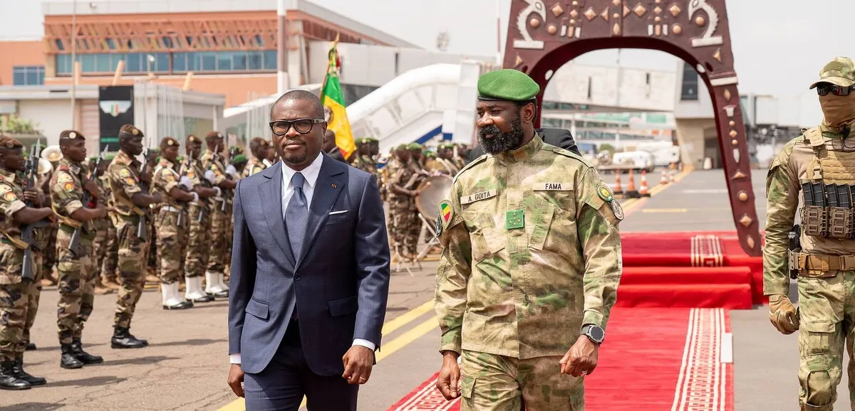 Bénin president Romuald Wadagni meets Mali counterpart Assimi Goïta