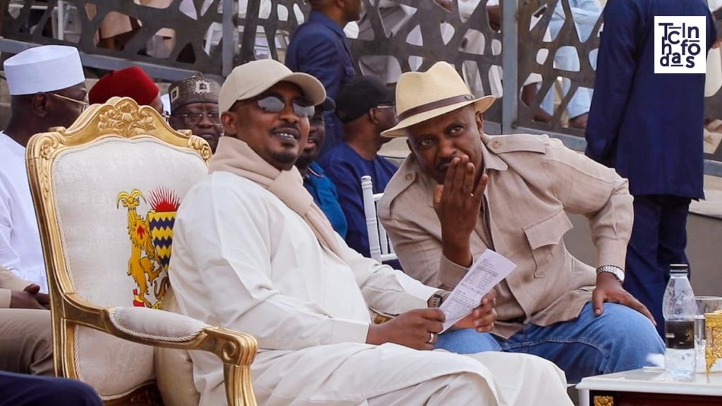 President Mahamat Idriss Déby Itno at the Afrouk racetrack during the Grand Prix de la République 2026
