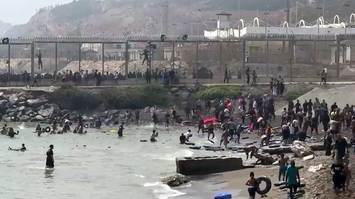Massive migration surge at Ceuta sparks political tensions between Spain and Morocco
