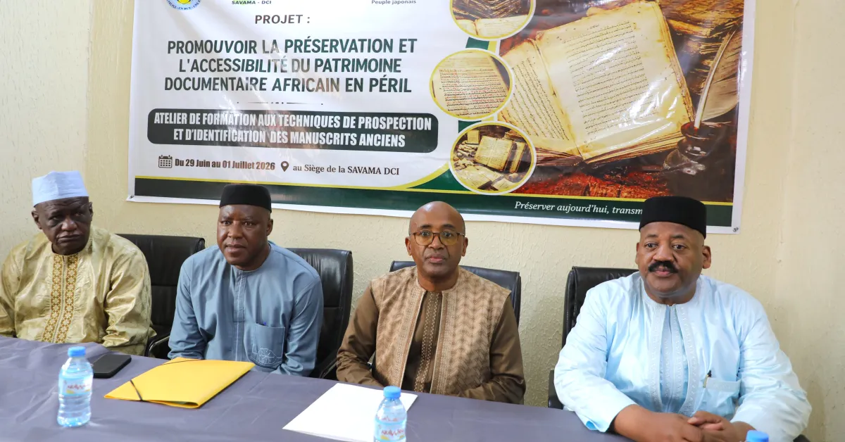 Unesco and savama launch manuscript preservation training in Mali
