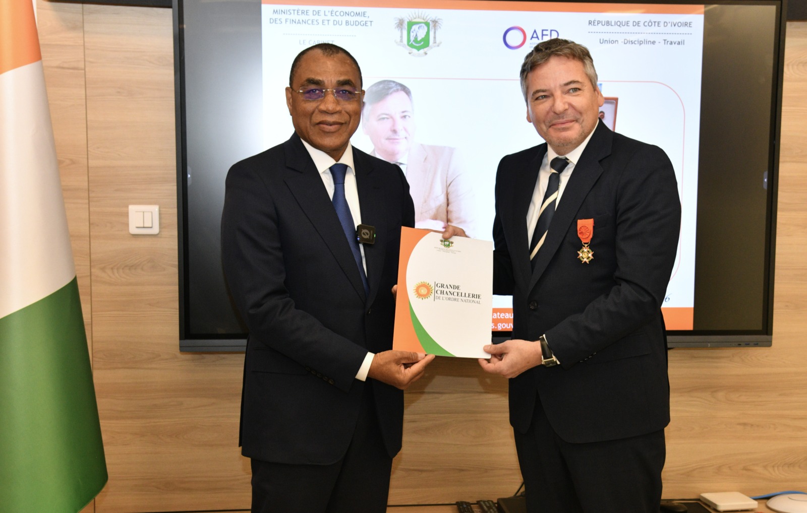 Adrien haye honored for ivorian development contributions