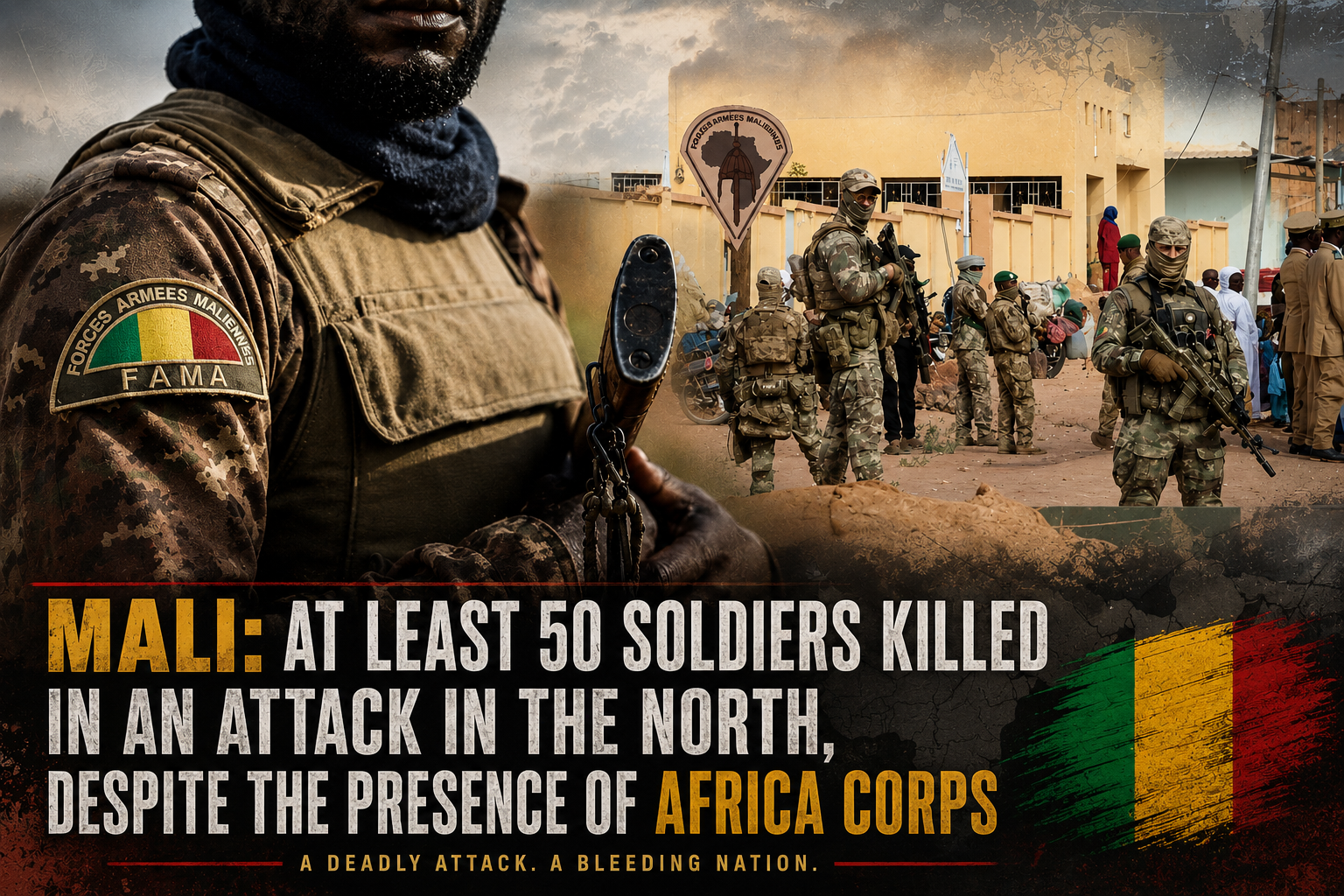 Mali faces fresh security crisis as scores of soldiers killed in northern attack
