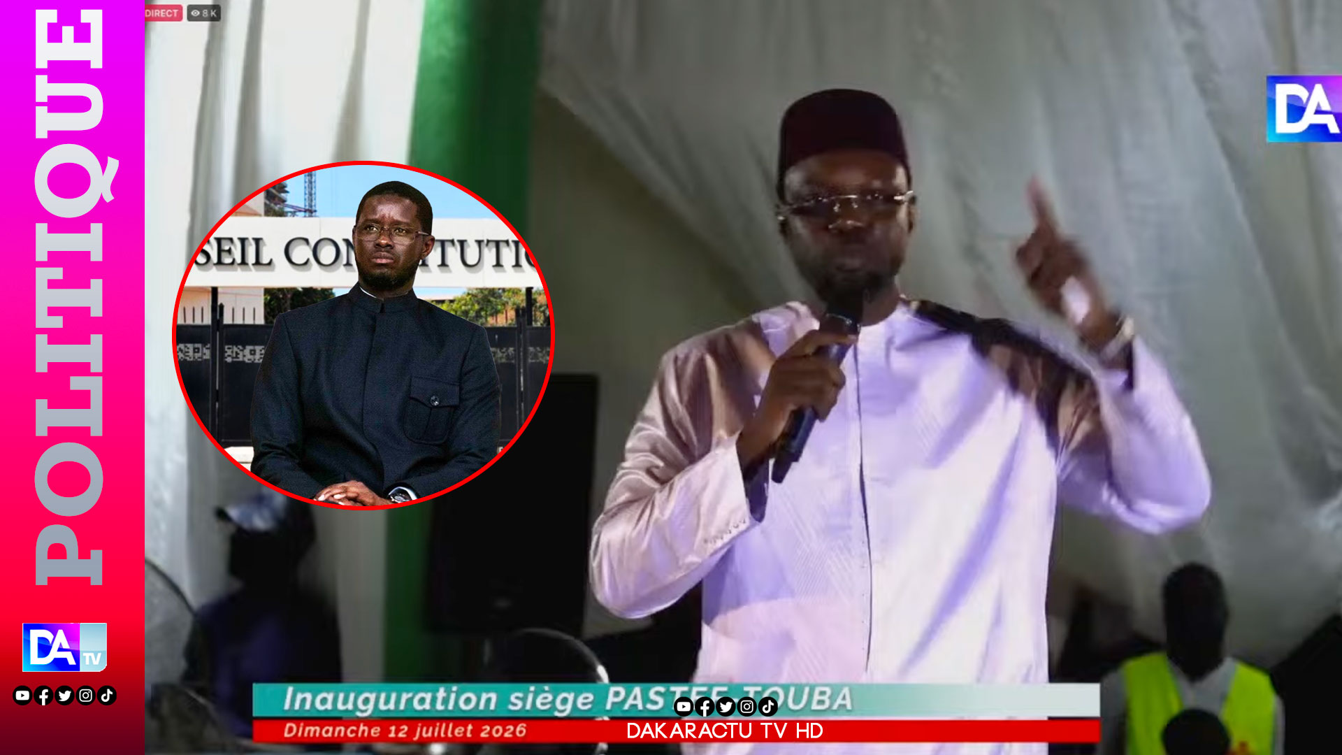 Ousmane Sonko challenges constitutional ruling, criticizes president Diomaye Faye