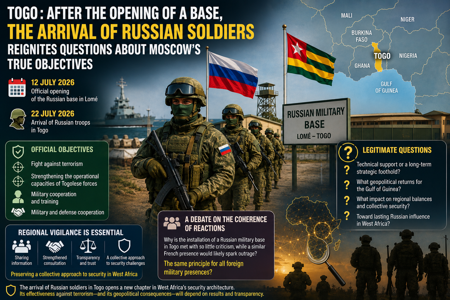 Togo’s russian military presence: examining Moscow’s objectives in west africa