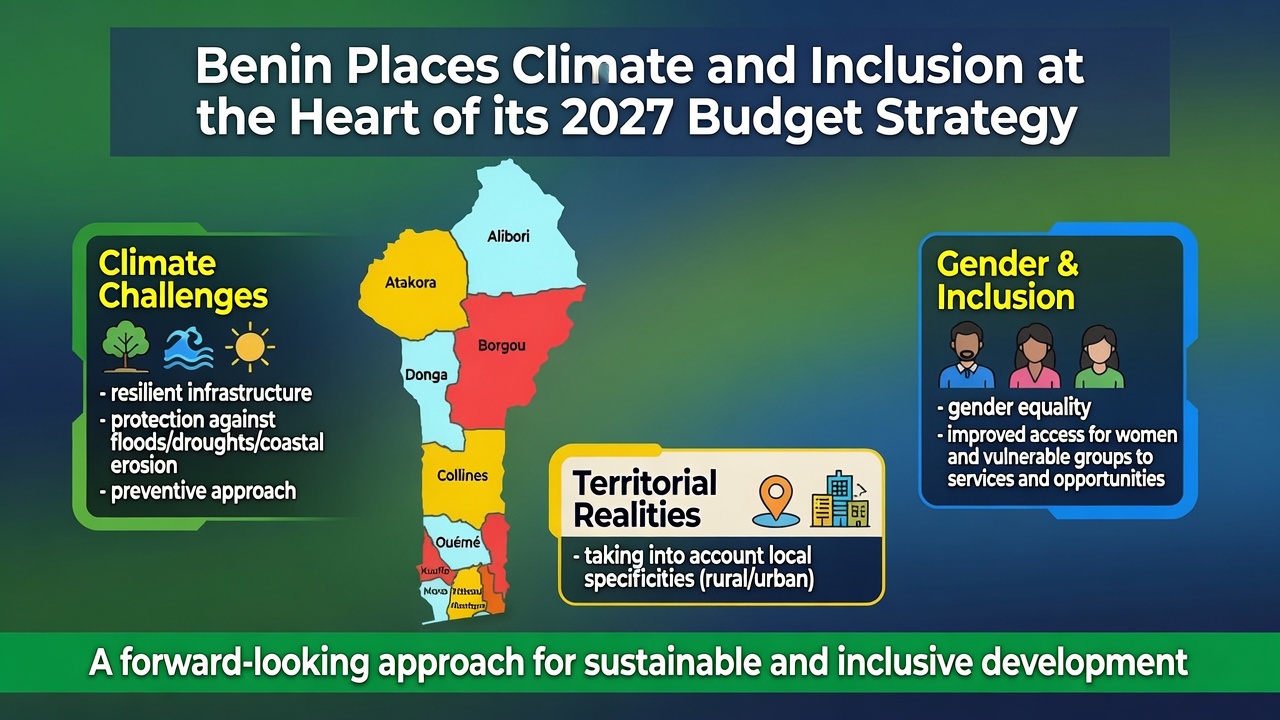 Benin prioritizes climate resilience and gender equality in 2027 budget strategy