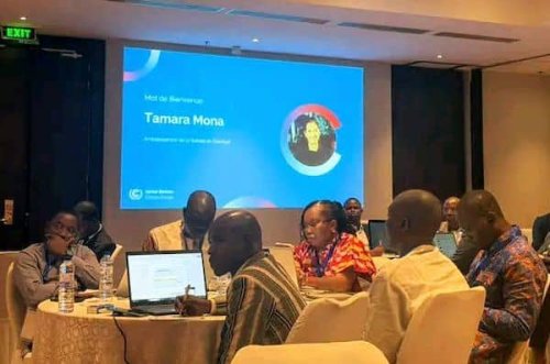 Gabon's climate delegation at the Dakar workshop