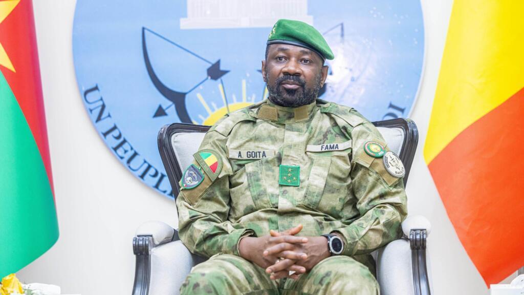 Mali’s transitional president, General Assimi Goïta, at the second Sahel States Alliance (AES) summit on security and development in Bamako, December 23, 2025.
