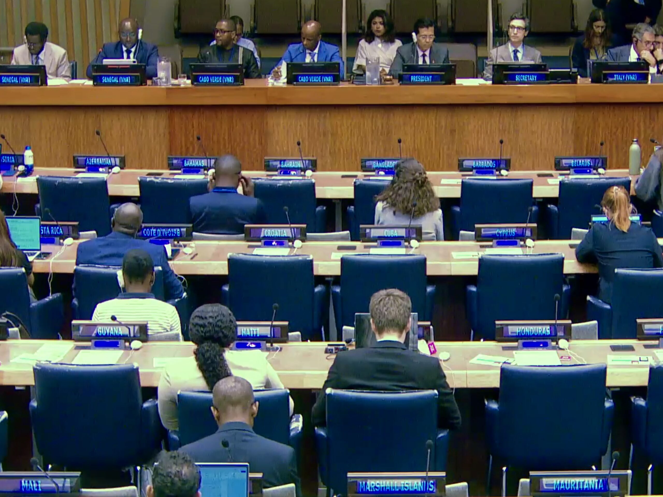 Senegal's delegation at the UN High-Level Political Forum