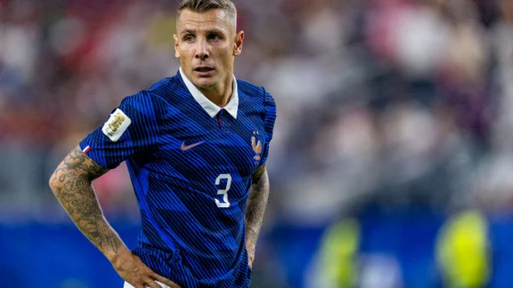 Lucas Digne playing for Aston Villa