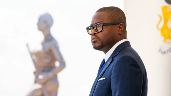 Benin's President Romuald Wadagni during his inauguration on May 24, 2024