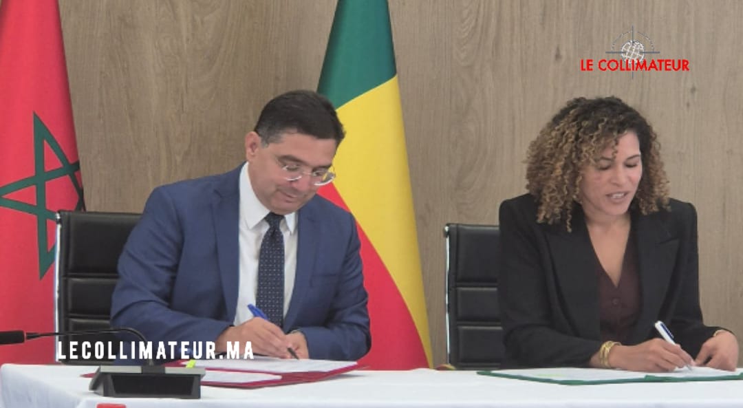 Participants in a bilateral meeting between Bénin and Morocco