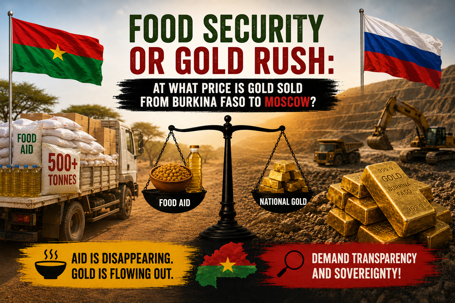 Burkina Faso’s gold and russian aid: examining the true cost of new alliances