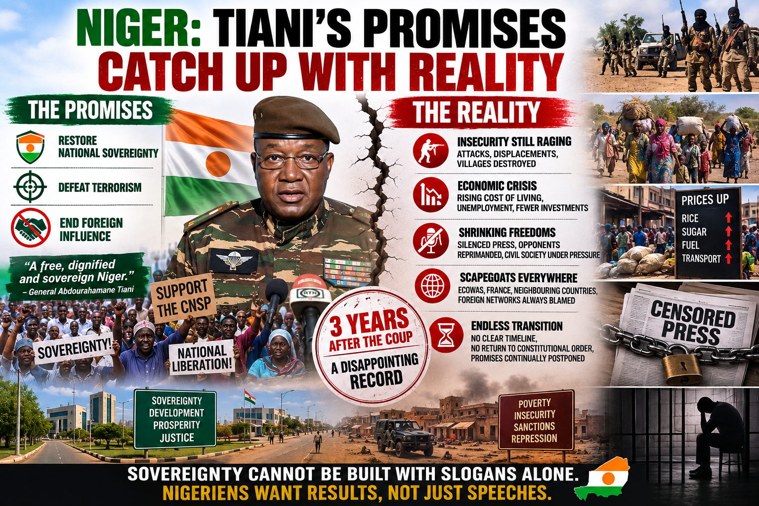 Niger’s post-coup promises clash with ground realities