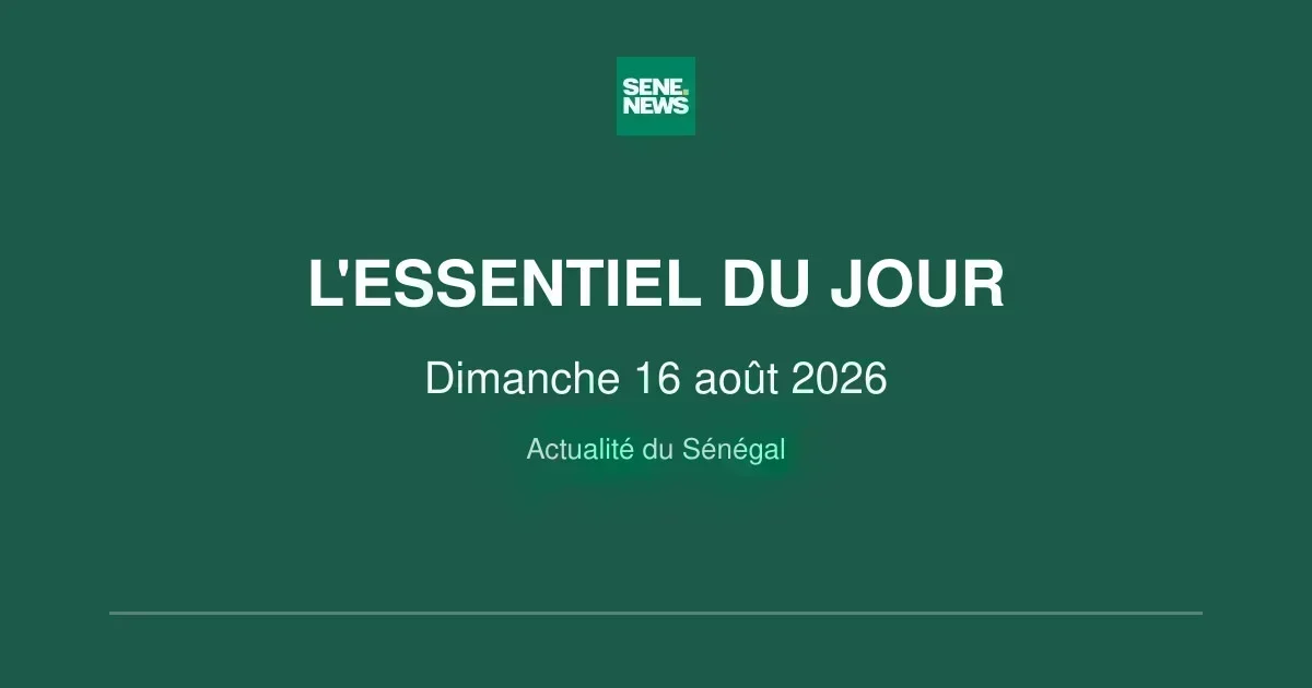 Sunday highlights in Senegal politics sports and weather