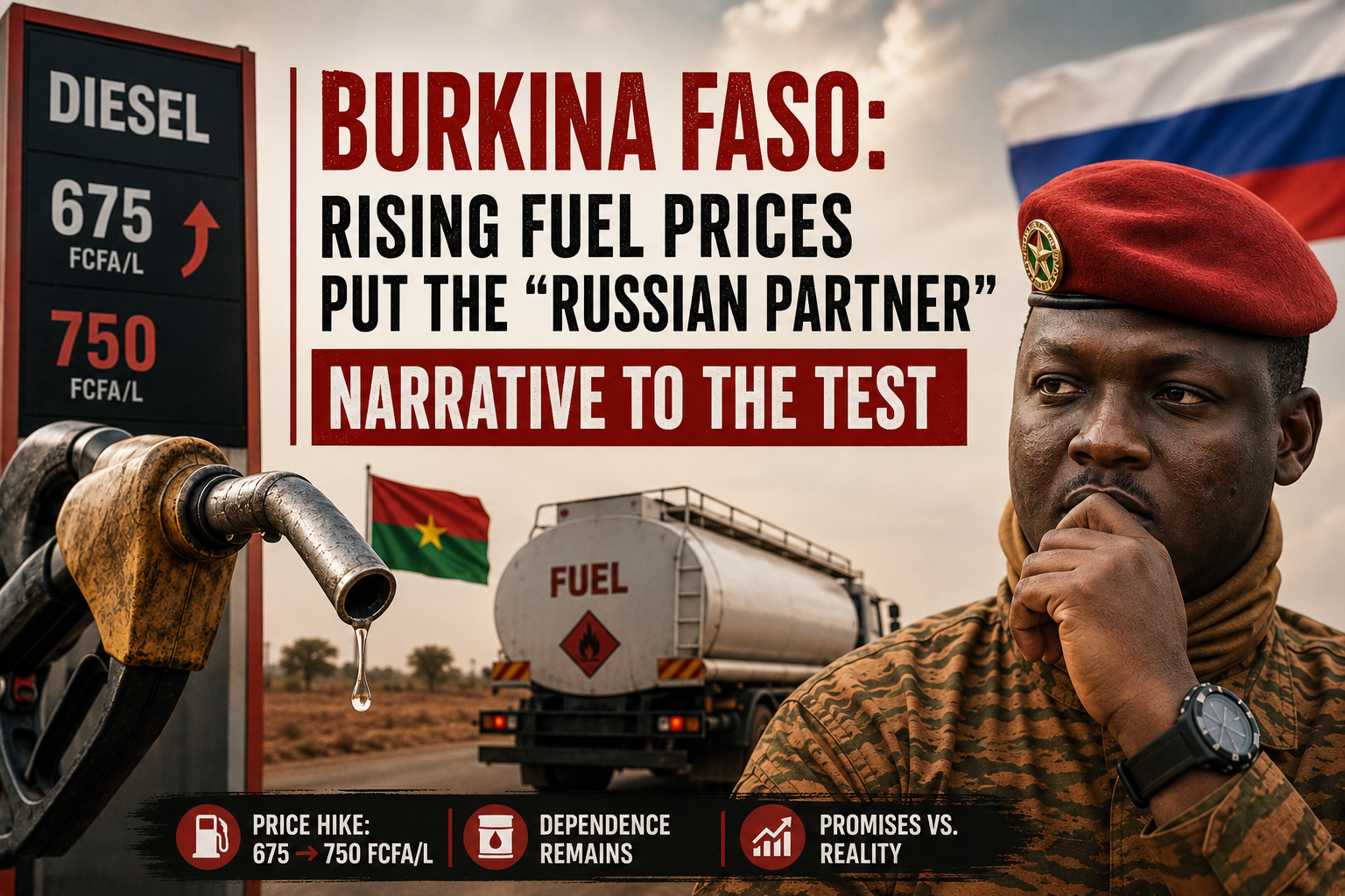 Burkina Faso’s fuel price surge tests the limits of its russian partnership narrative