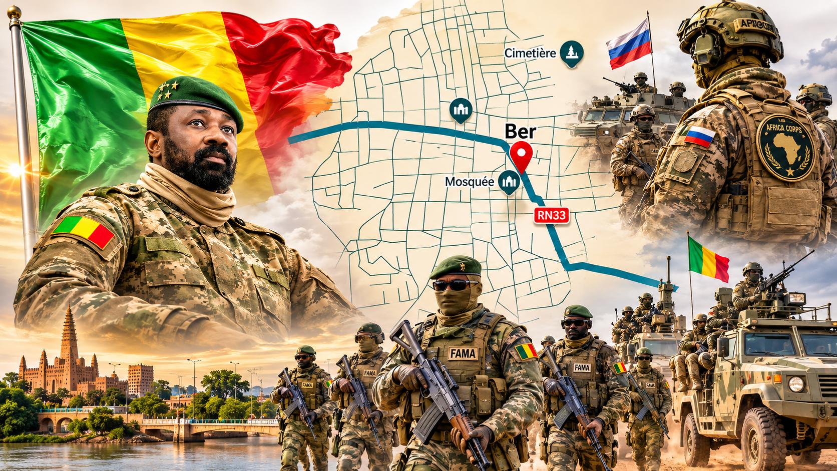 Mali’s northern conflict reignites: fama and africa corps face ambush near ber