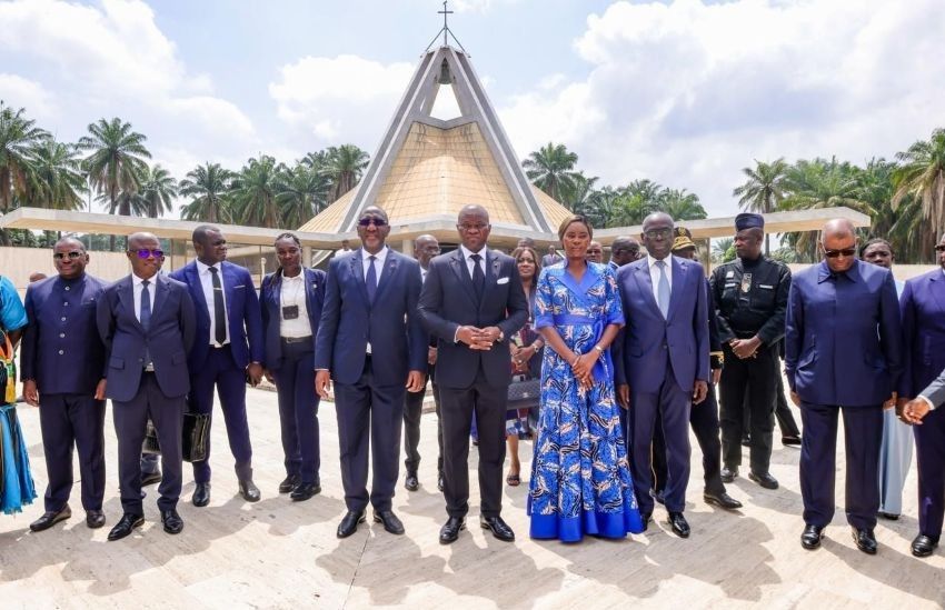 President Oligui Nguema in Yamoussoukro