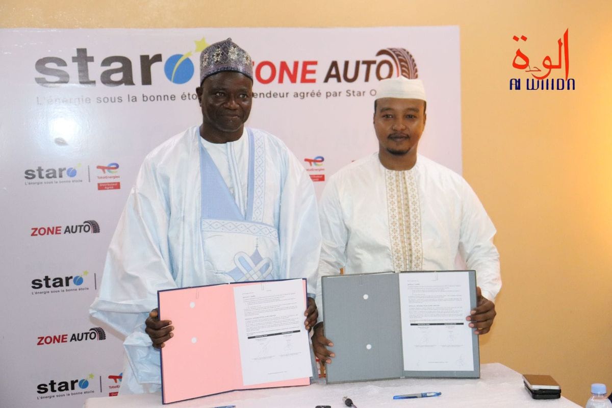 Star Oil Tchad and Zone Auto sign partnership