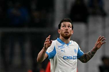 Pierre-Emile Højbjerg in action for Olympique de Marseille