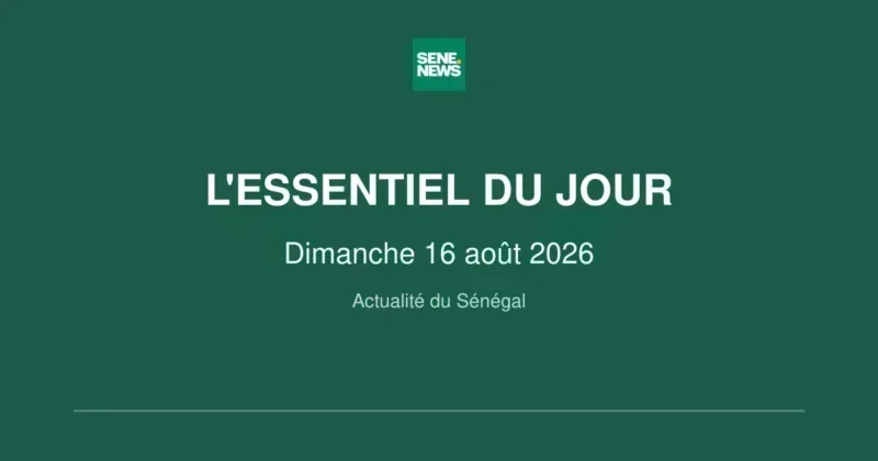 Sunday highlights in Senegal: politics, sports and weather