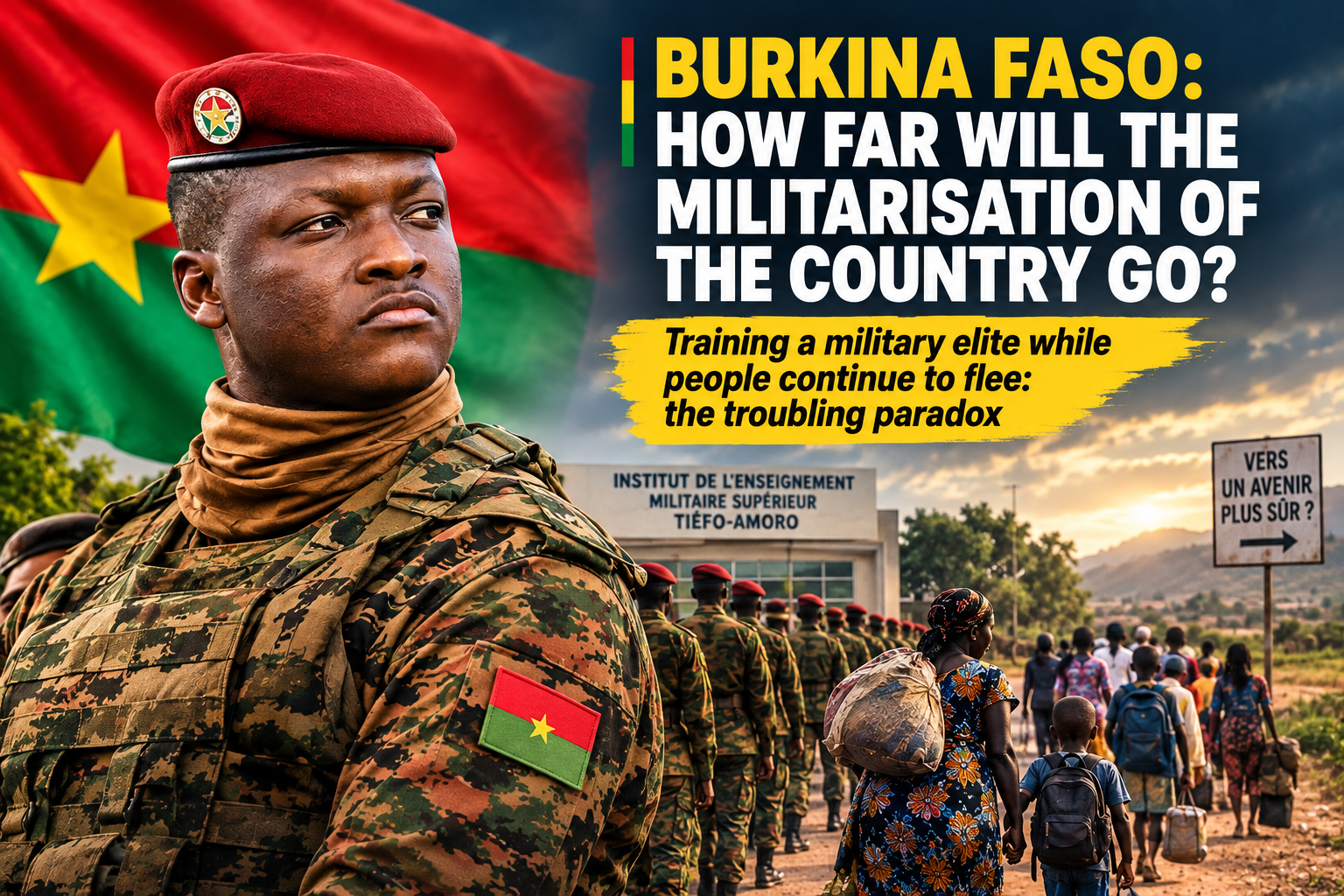 Burkina Faso’s military academy opens as 221,000 citizens flee abroad in 2025