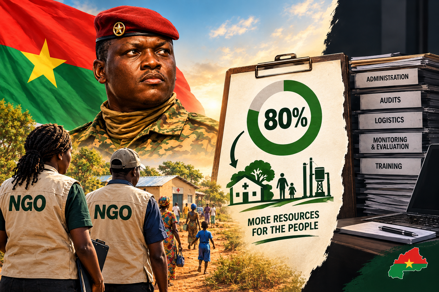 Burkina Faso tightens NGO oversight with mandatory 80 % field spending rule