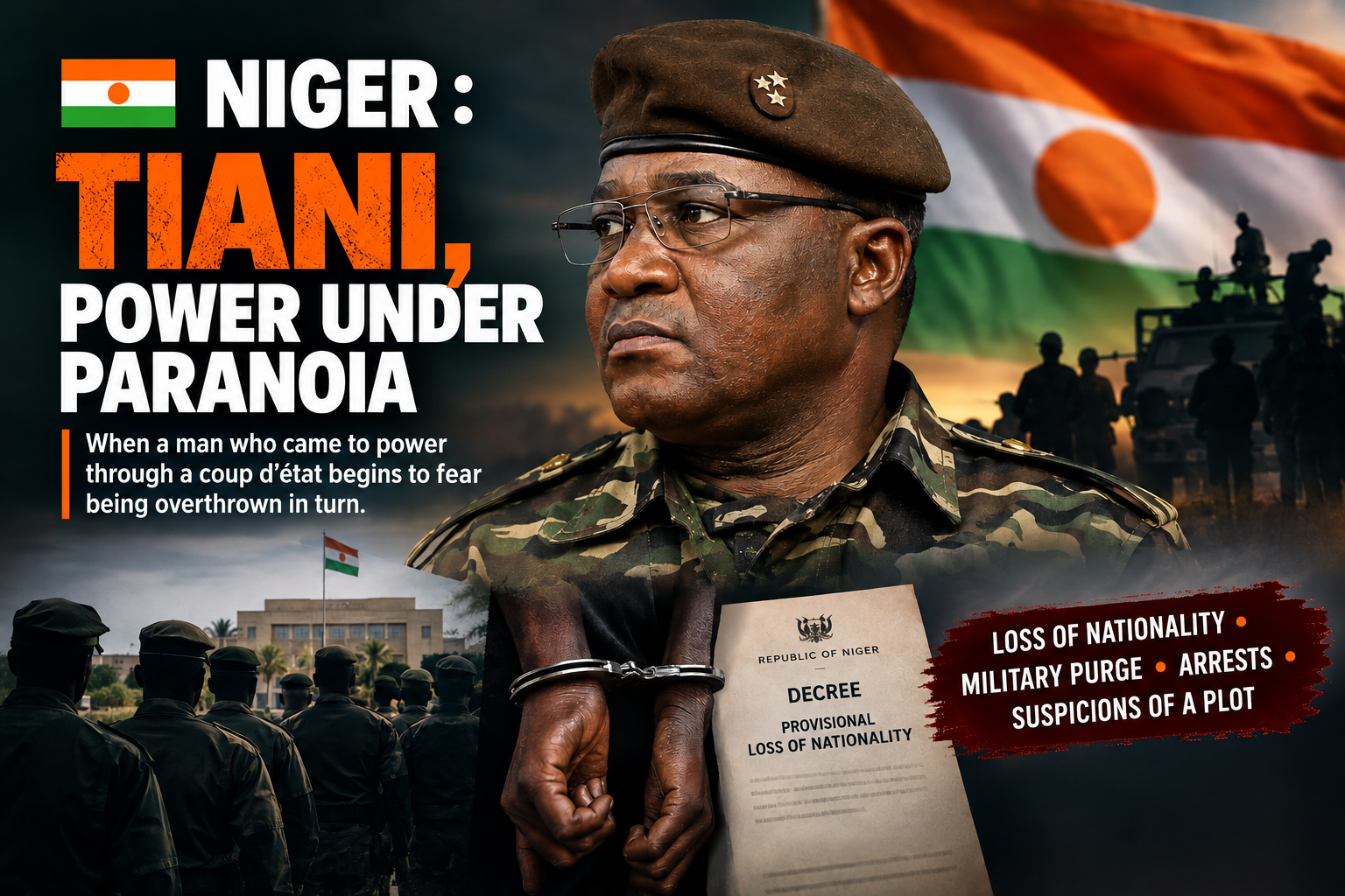 Niger: Tiani’s post-coup purge strips 25 citizens of nationality